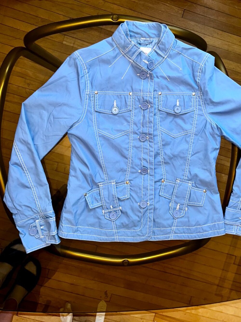 Vintage Y2K light blue utility jacket from the iconic Canadian label Point Zero